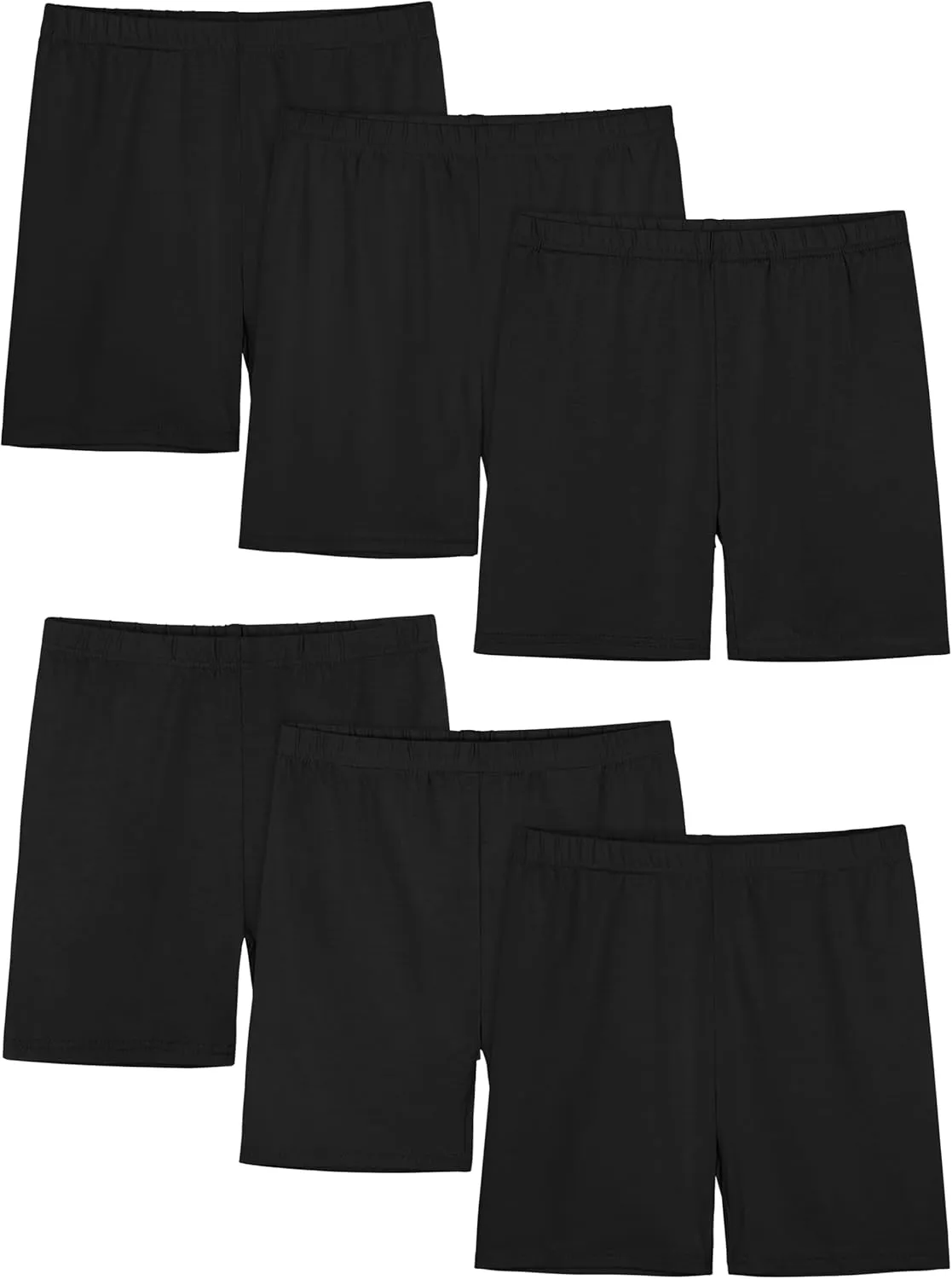 6 Pack Girls Bike Shorts Cartwheel Toddler Biker Under Dress Dance Multi-Color Kids Shorts Girls Clothes