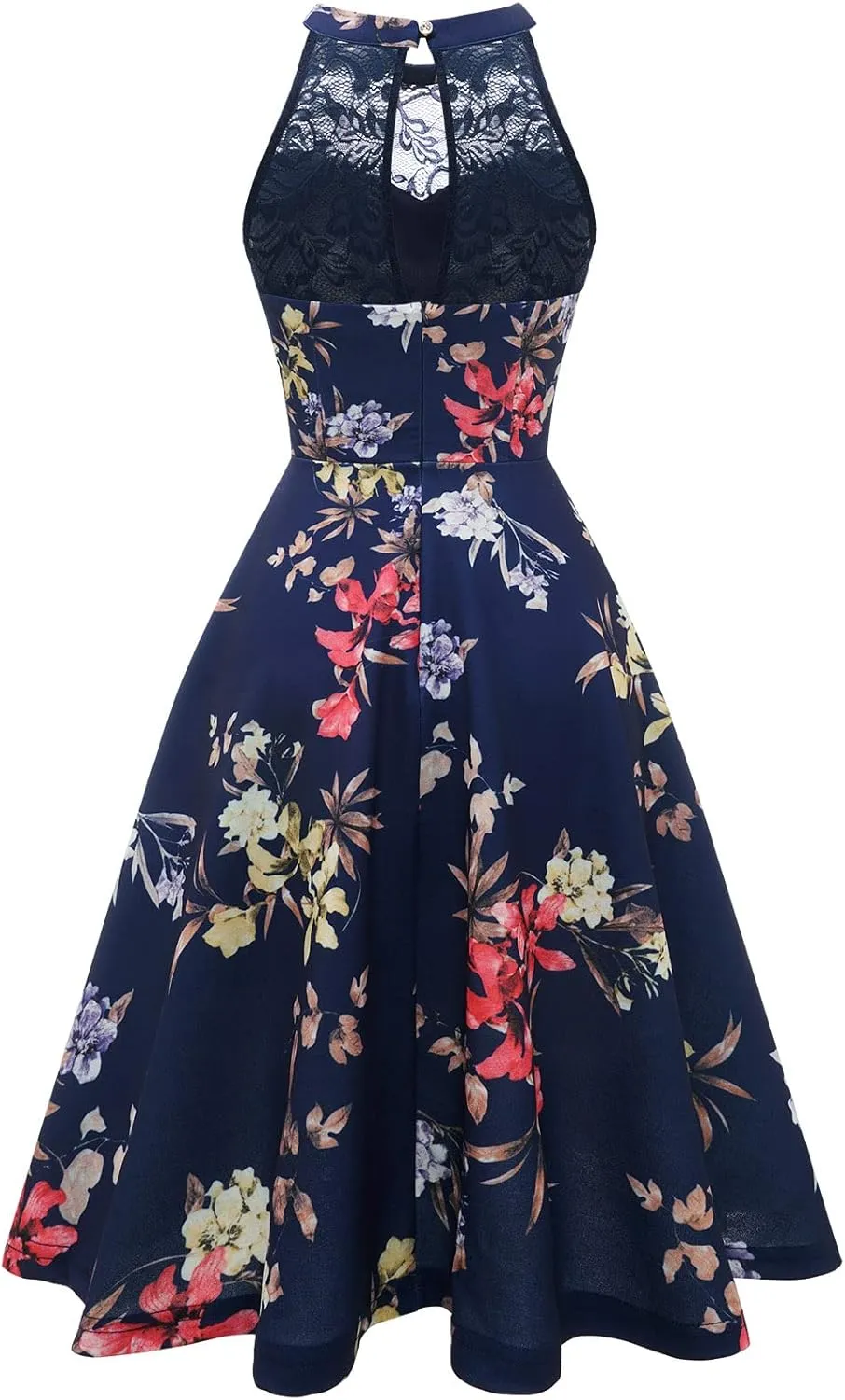 Bbonlinedress Women Cocktail Prom Wedding Dress Halter Lace Evening Party Short Vintage Homecoming Dresses