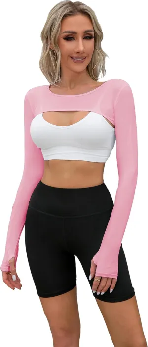 Cooling Shawl Arm Sleeve Sun Protection Women's Tops for Golfing,Riding,Driving