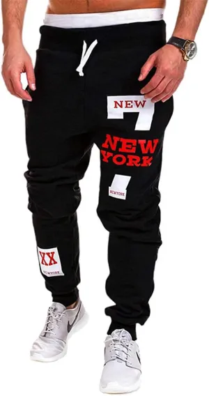 COTTORY Men's Harem Casual Baggy Hiphop Dance Jogger Sweatpants Trousers