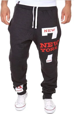COTTORY Men's Harem Casual Baggy Hiphop Dance Jogger Sweatpants Trousers