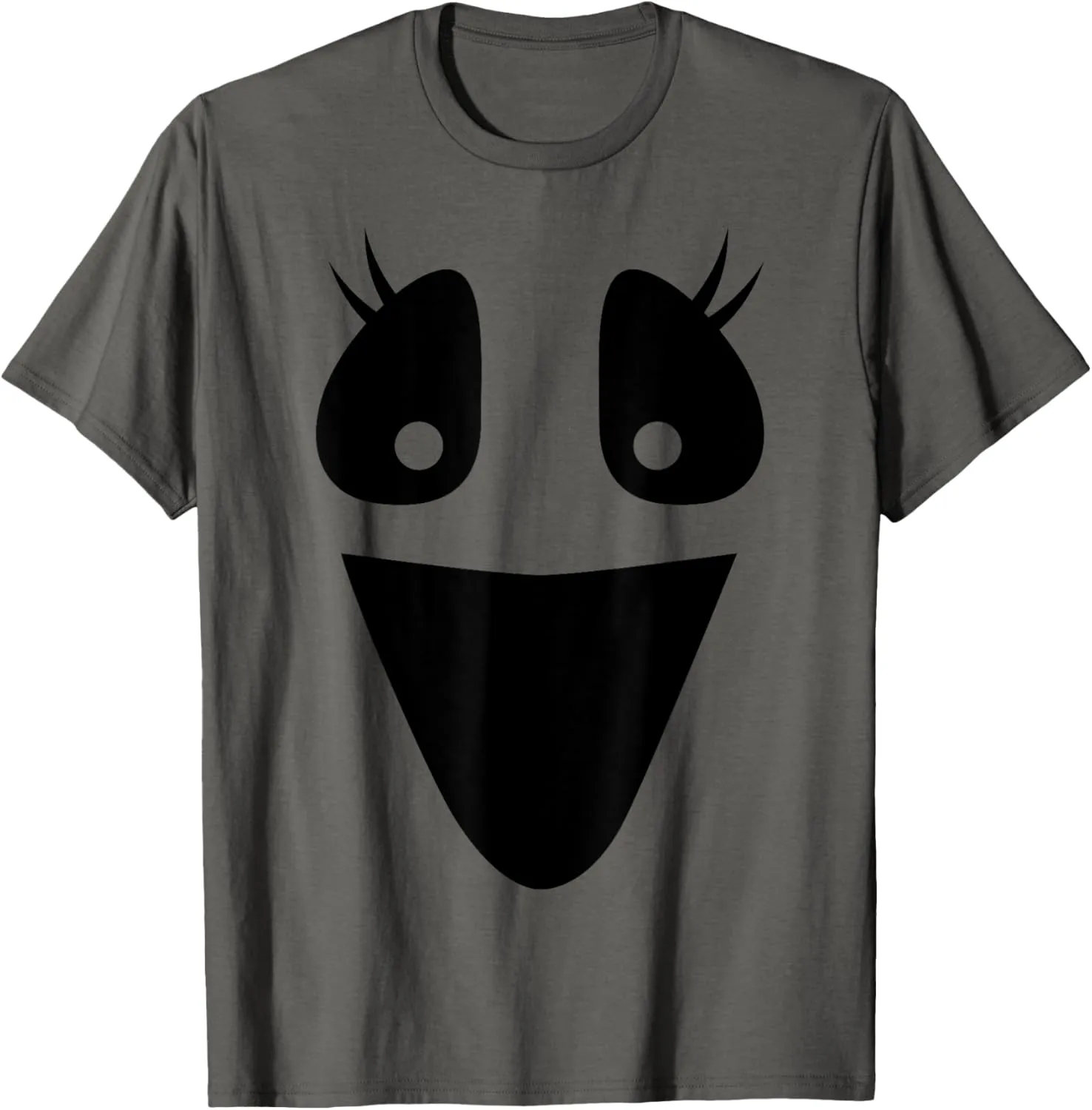 Cute ghost female face for girls lazy DIY halloween costume T-Shirt