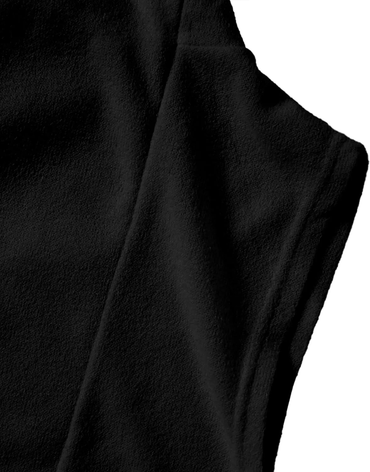 GIVON Mens Sleeveless Ruffle Shawl Collar Cardigan Lightweight Long Hooded Vest Sweater