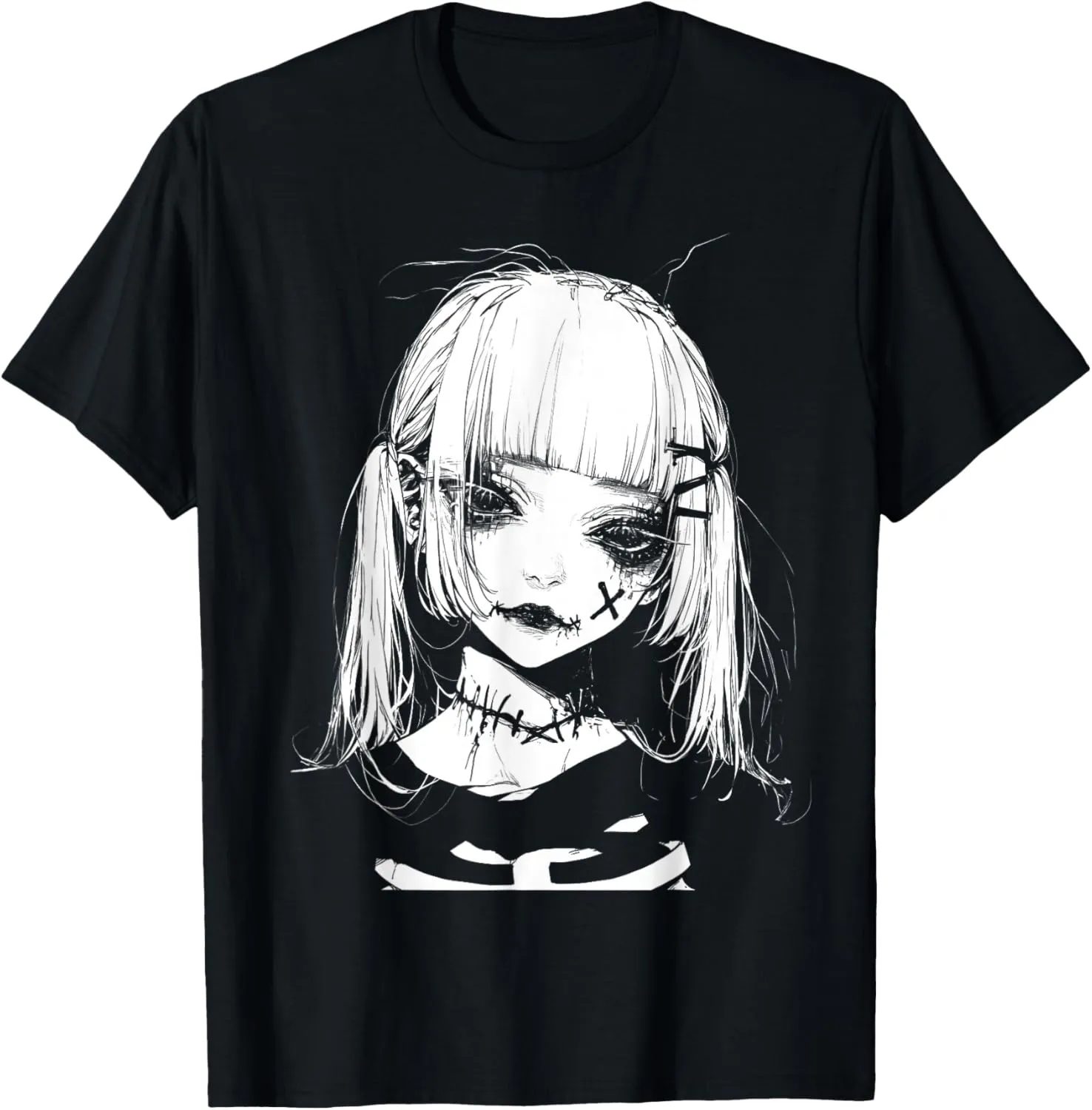 Japan Japanese Horror Creepy Anime Manga Aesthetic Harajuku T-Shirt