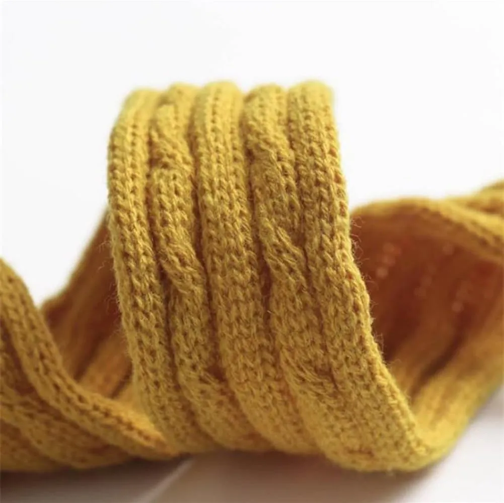 Knitted Belt Waistband Ribbon Replacement Wrap Tie Coat Strap