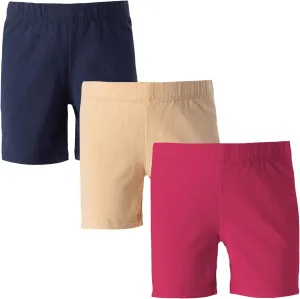 MY WAY Toddlers & Girls Bike Shorts Cotton & Spandex  Biker Shorts for Under Dresses, Cartwheel & Dance - 3 Pack Sizes 2T-16
