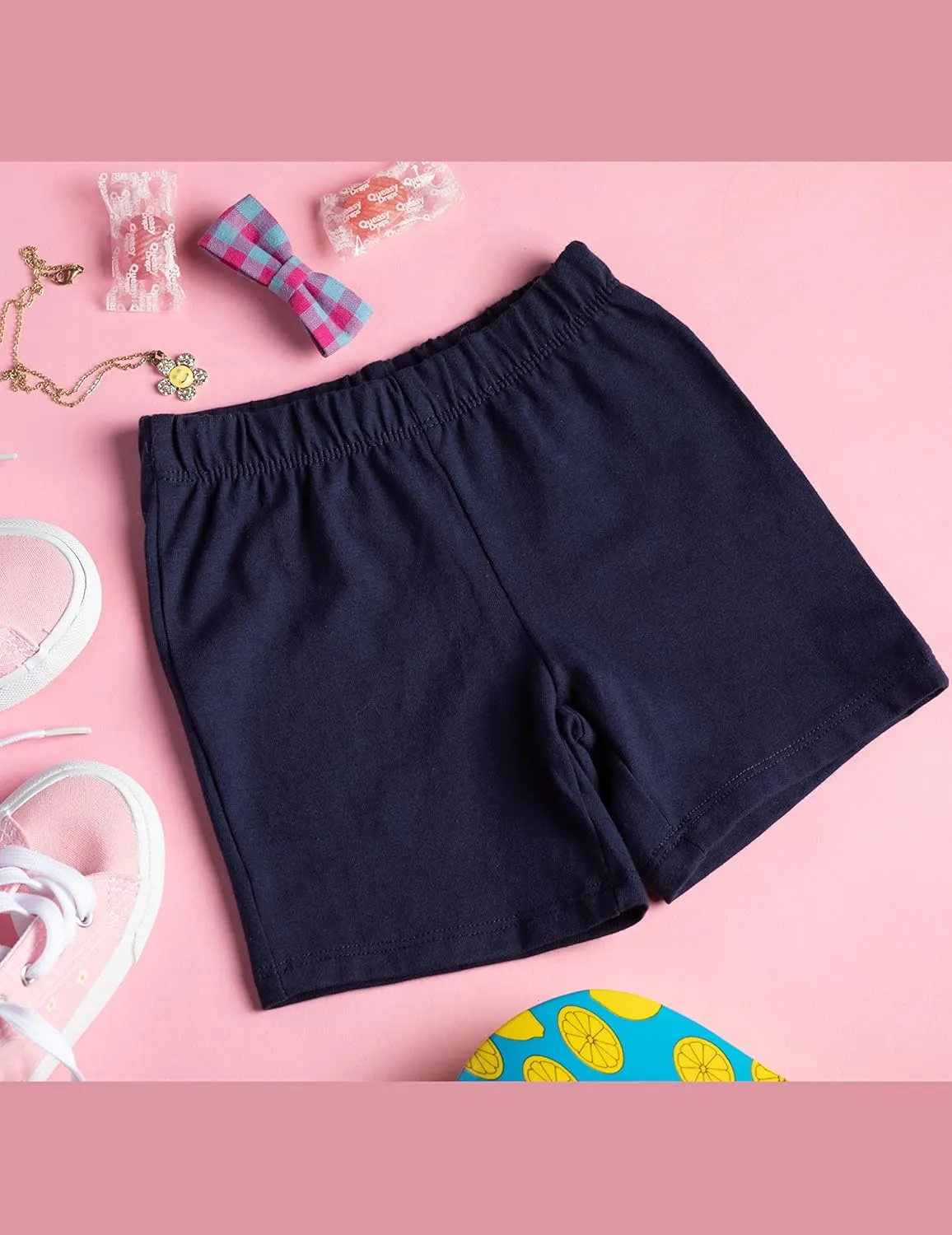 MY WAY Toddlers & Girls Bike Shorts Cotton & Spandex  Biker Shorts for Under Dresses, Cartwheel & Dance - 3 Pack Sizes 2T-16