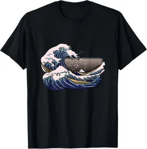 Okinawa Great Wave Kanagawa Ocean Painting Japanese Gift T-Shirt