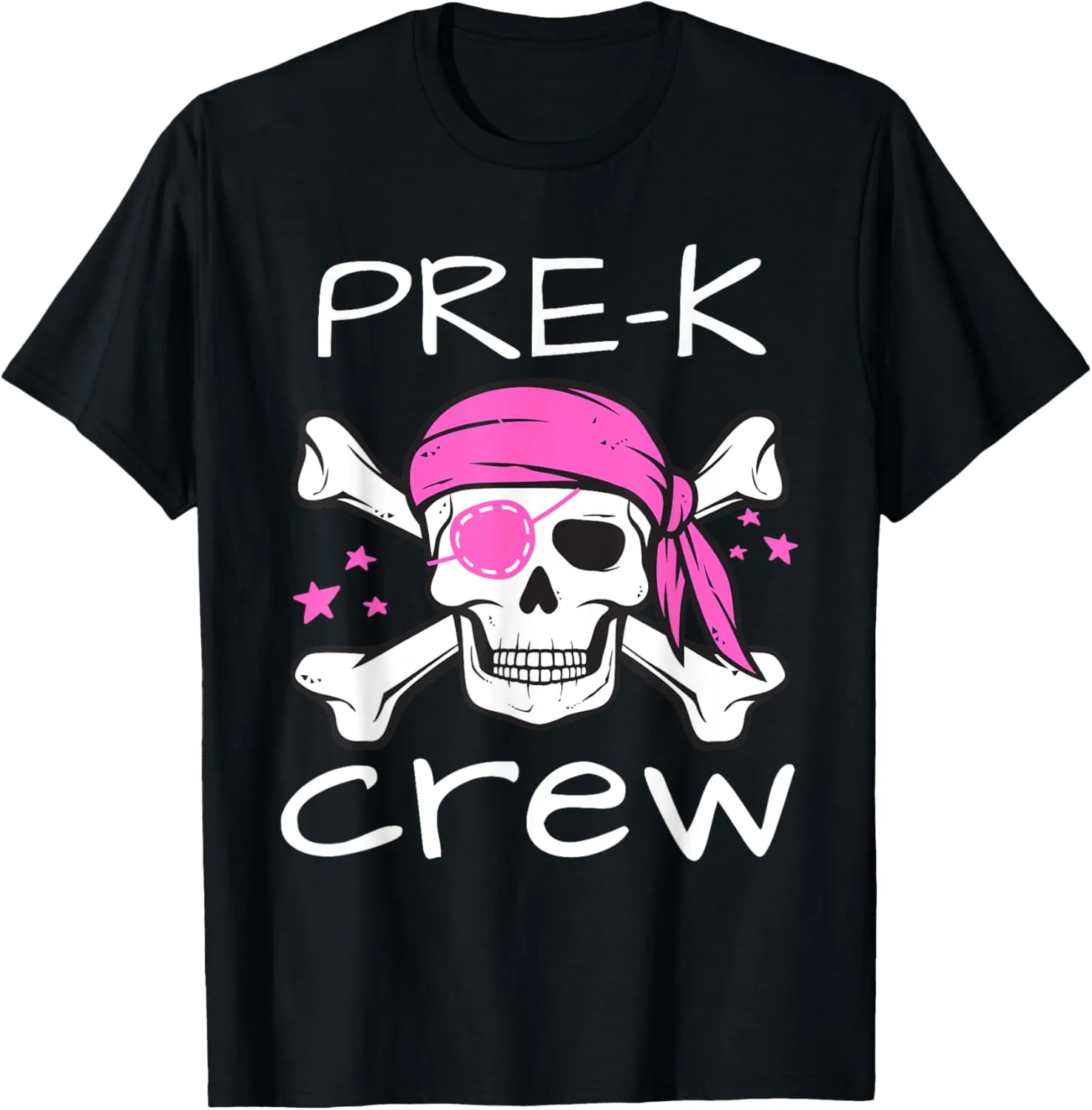 Pre-K Pirate Crew Preschool Girl Cute Halloween Costume T-Shirt