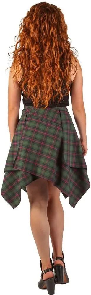 Tartan Skirt, Women's Plaid Skirt with Pockets, Ladies' Scottish Skirts