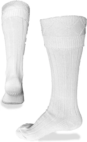 UT Kilts Hose, Traditional Scottish Socks for Kilts, Ribbed Design, Pull Up To Cuff Over Your Hose Flashes