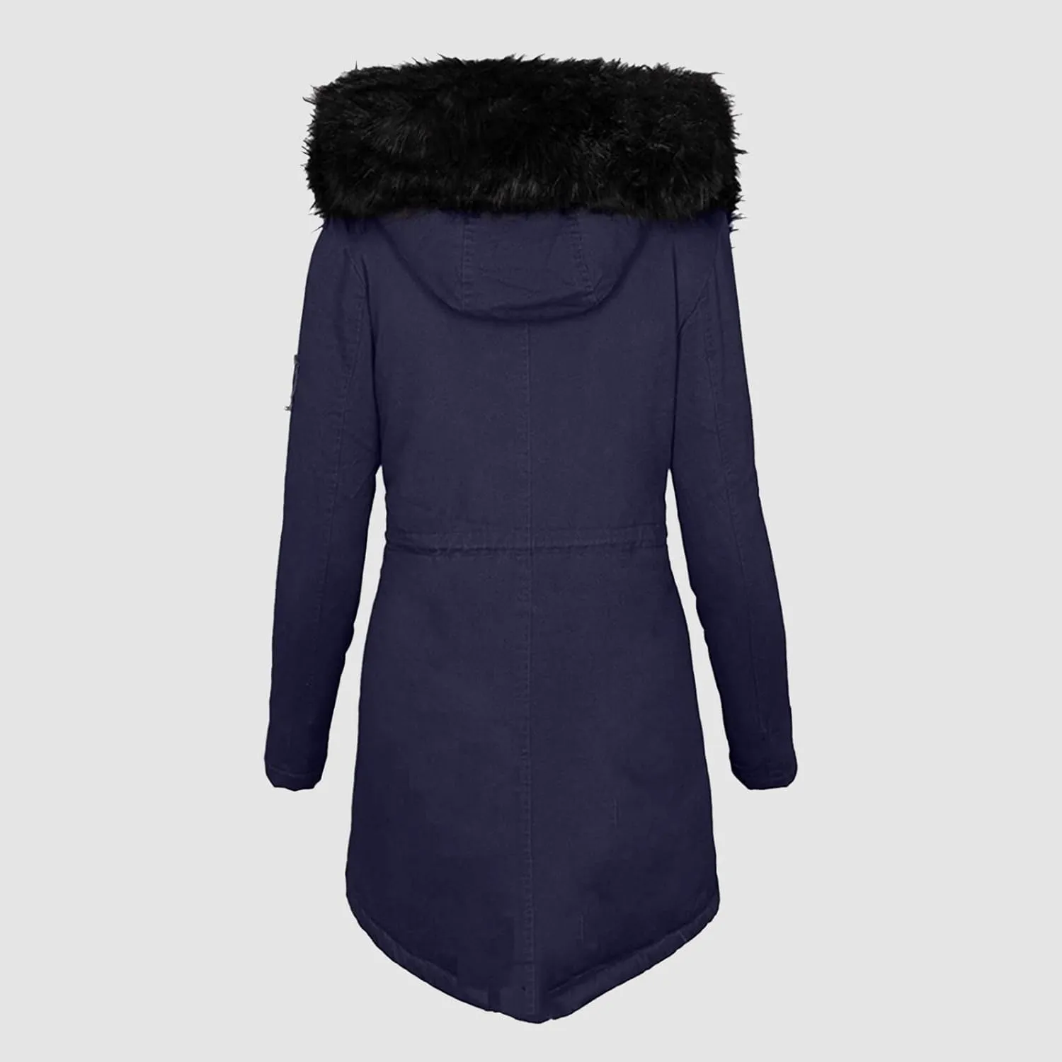 Winter Coat for Women Sherpa Lined Jacket Thermal Fleece Zip Up Overcoats with Hood Flannel Parka Outwear with Pocket