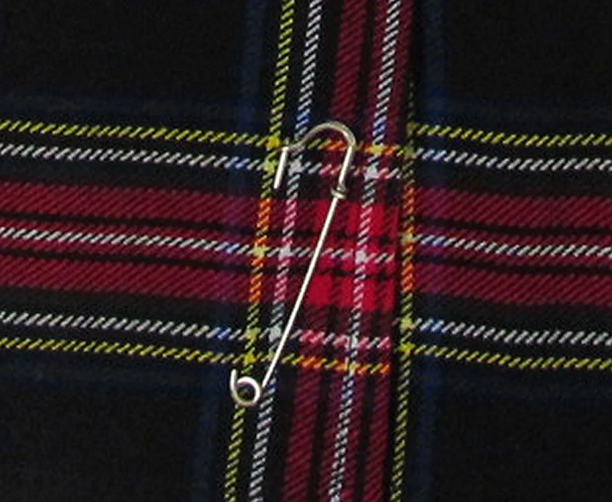 Womens 20" Plaid Knee Length Kilt Billie Skirt Leather Buckled Straps